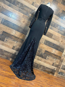 BLACK LONG SLEEVES DRESS